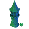 Zakręcona wieżyczka malutka wieża do kości - FatesEnd Fae Villa TinyTowers Dice Tower