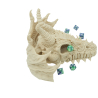 Skull of a spiky dragon dice tower - Stratation Design Dragon's Spirit Dice Tower