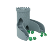Wieża z podwójnymi schodami magnetyczna wieża do kości - Dice Tower