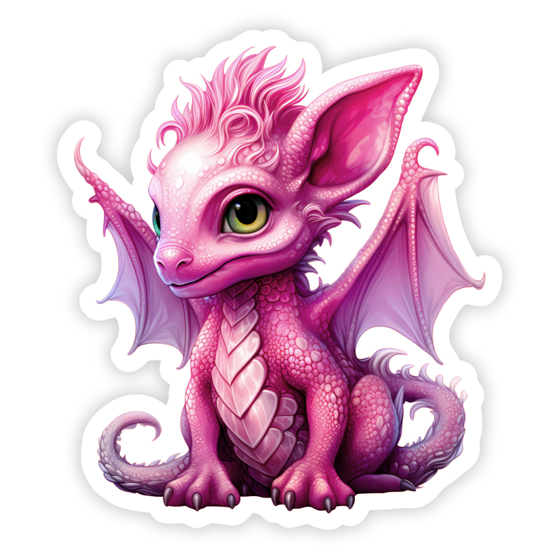 Cute Red Dragon S02N15 sticker / decal