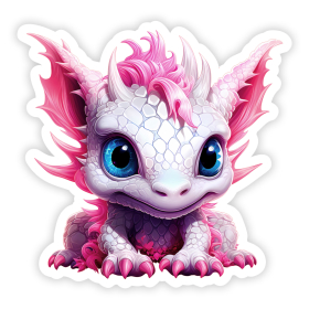 Cute Red Dragon S02N01 sticker / decal