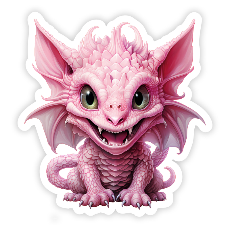 Cute Red Dragon S02N03 sticker / decal