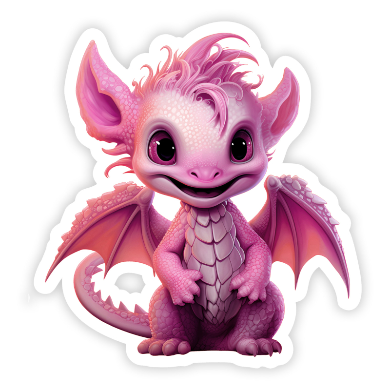 Cute Red Dragon S02N08 sticker / decal