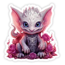 Cute Red Dragon S02N12 sticker / decal