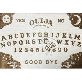 OUIJA Board - for summoning spirits - wood engraving