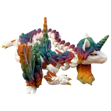 Jednorożec ze skrzydłami przegubowy smok PREMIUM - Cinderwing3D Alicorn Dragon Winged
