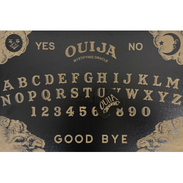 Tablica OUIJA - do wywoływania duchów - grawer drewno - Średni, HDF czarny