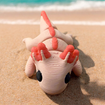 Axolotl movable figure minimals