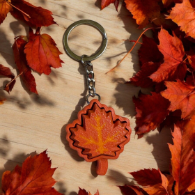 Maple Leaf - Autumn Vibe Clicker Keychain - Fidget Clickers