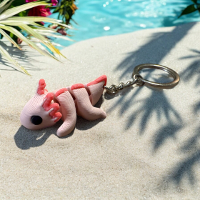 Axolotl Keychain - movable minimals keychain