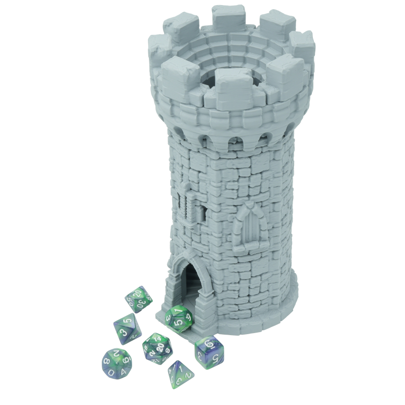 Medieval Stone Dice Tower - Stratation Design