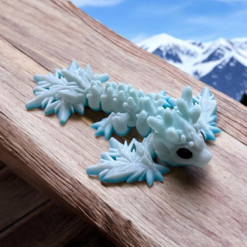 Mały zimowy smok - śnieżny wyvern - Cinderwing3D Tiny Winter Wyvern Dragon