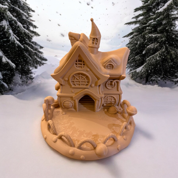 Domek z piernika wieża do kości - The Gingerbread Dice Tower