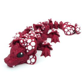 Młody muchomorowy smok ruchoma figurka - flexi - Cinderwing3D Baby Mushroom Dragon