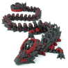 Dark Heart Dragon - Movable Figurine - Flexi - Cinderwing3D