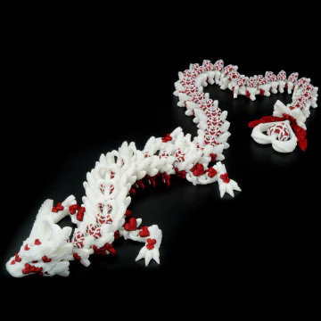 Delikatny smok serca - przegubowy smok - Cinderwing3D Light Heart Dragon