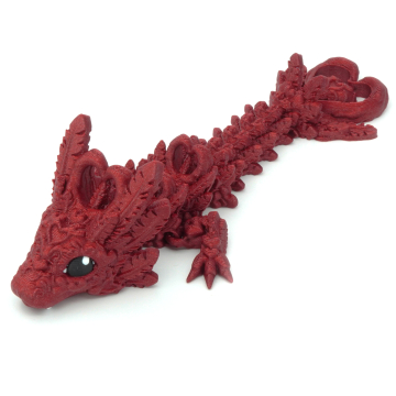 Delikatny malutki smok serca przegubowy smok - Cinderwing3D Light Heart Tadling Dragon
