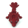 Delikatny malutki smok serca przegubowy smok - Cinderwing3D Light Heart Tadling Dragon