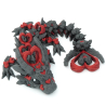 Baby Dark Heart Dragon - Movable Figurine - Flexi - Cinderwing3D