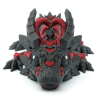 Młody mroczny smok serca - przegubowy smok - Cinderwing3D Baby Dark Heart Dragon