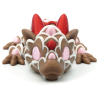 Młody ciasteczkowy przegubowy smok z motywem serca - Cinderwing3D Baby Heart Cookie Dragon