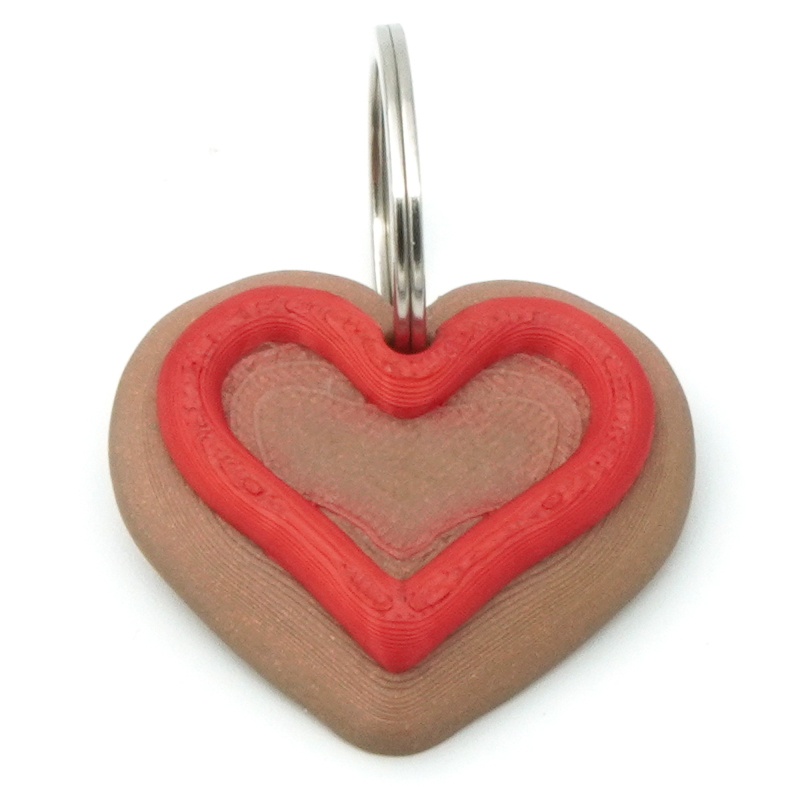 Heart Cookie keychain