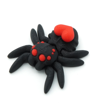 Ruchomy pająk skakun z sercem - Tiny Heart Spider - Cinderwing3D