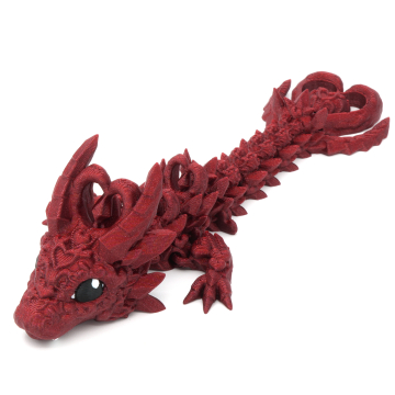 Mroczny malutki smok serca przegubowy smok - Cinderwing3D Dark Heart Tadling Dragon