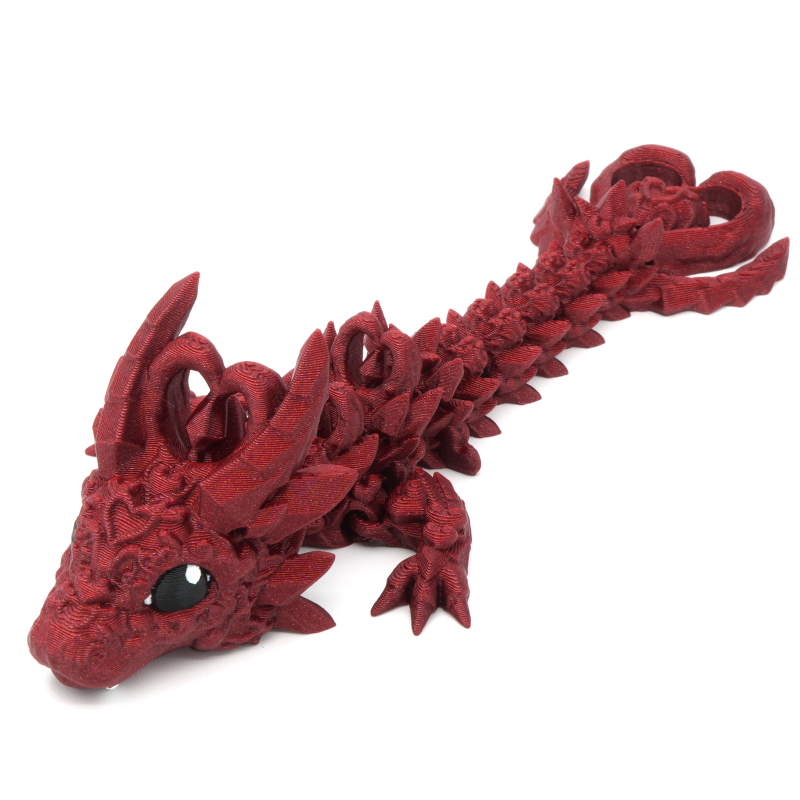 Mroczny malutki smok serca przegubowy smok - Cinderwing3D Dark Heart Tadling Dragon
