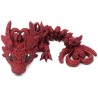 Mroczny malutki smok serca przegubowy smok - Cinderwing3D Dark Heart Tadling Dragon