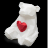 Bear with Heart - Low Poly