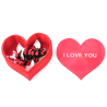 Heart container with two small heart articulated dragon with wings - Cinderwing3D Tiny Heart Dragon