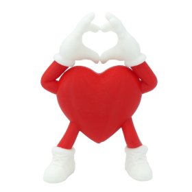 Valentine's heart forming hands into a heart