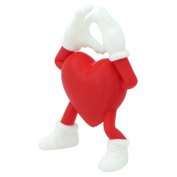 Valentine's heart forming hands into a heart