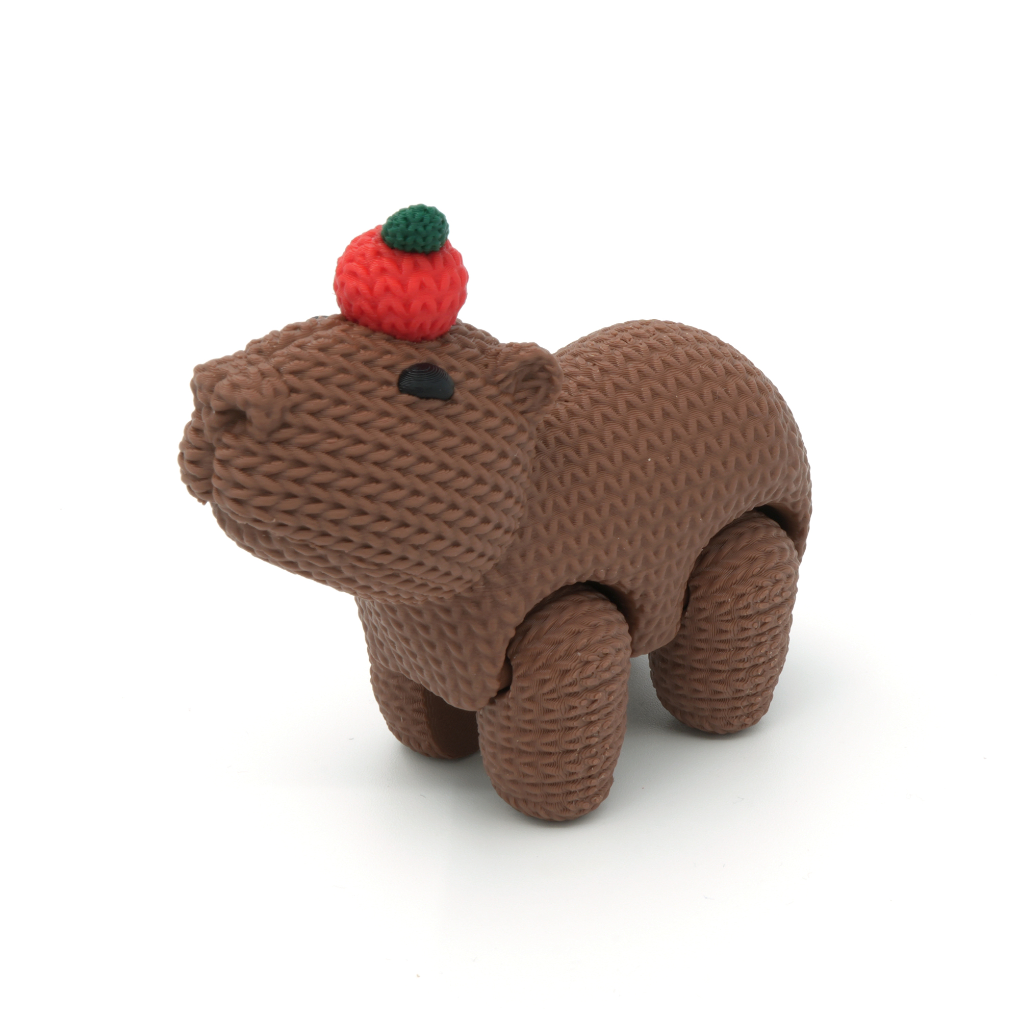 Capybara with apple on head - Capy Crochet