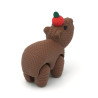 Capybara with apple on head - Capy Crochet