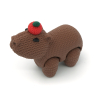 Capybara with apple on head - Capy Crochet