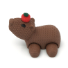 Capybara with apple on head - Capy Crochet