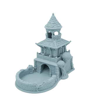 Kamienna chatka duża wieża do kości - Dice Tower