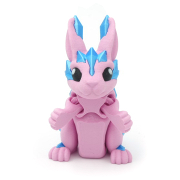 Tiny Flexy Crystal Bunny - Cinderwing3D