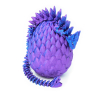 Losowy mały kamienny szlachetny przegubowy smok z jajkiem - Cinderwing3D Gemstone Dragon and egg