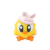 Chick with bunny ears and a bow