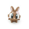 Brown bunny flexi with a bow