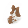 Bunny in dots flexi with a bow