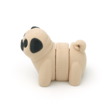 Baby Pug movable figure minimals