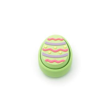 Green Easter Egg - Clicker Keychain - 3D Easter Keychain - Fidget Clickers - Style 3