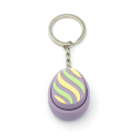 Lavender Easter Egg - Clicker Keychain - 3D Easter Keychain - Fidget Clickers