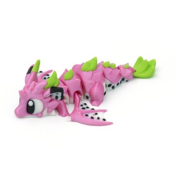 Smoczy owoc przegubowy mini smok z jajkiem - Dragon Fruit - Smok, Wielokolorowy jednolity