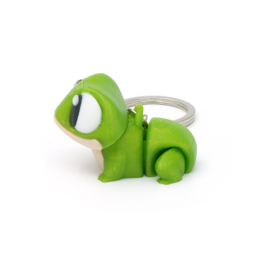 Frog flexi with shell keychain