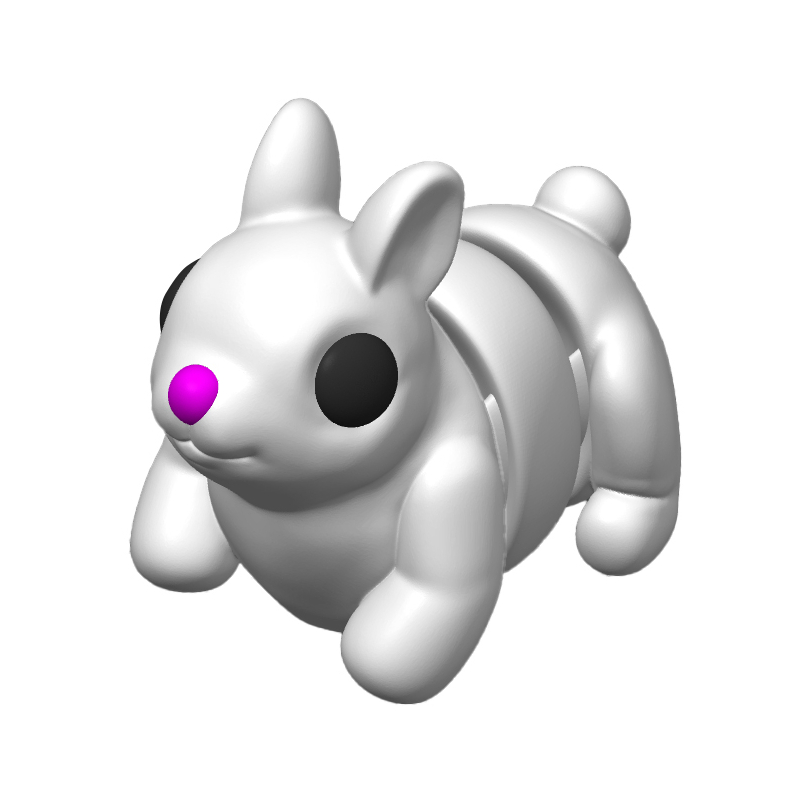 Królik ruchoma figurka minimals